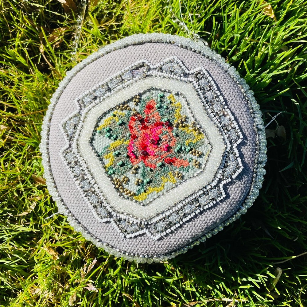 Gorgeous Beaded tapestry bag by Anthropologie.
